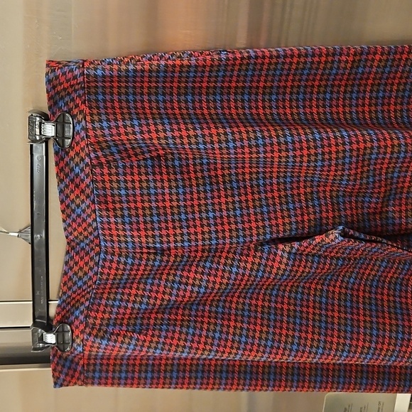 💕TRINA TURK💕 Prizzi Cropped Culottes Pant ~ 10 Multi-Color Check Print NWT - Picture 13 of 16